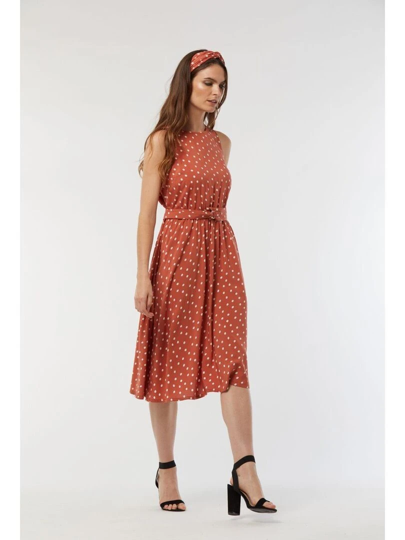 Lee Cooper   Robe sans manches viscose  LILOU   Orange