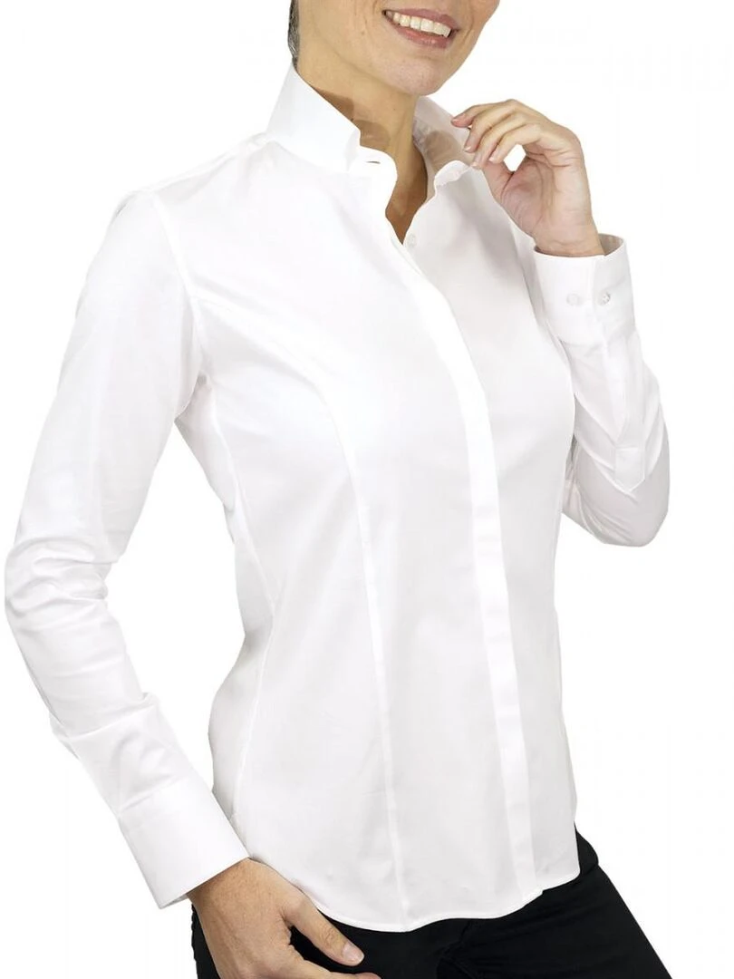 Chemise femme col cousu CATTE Blanc