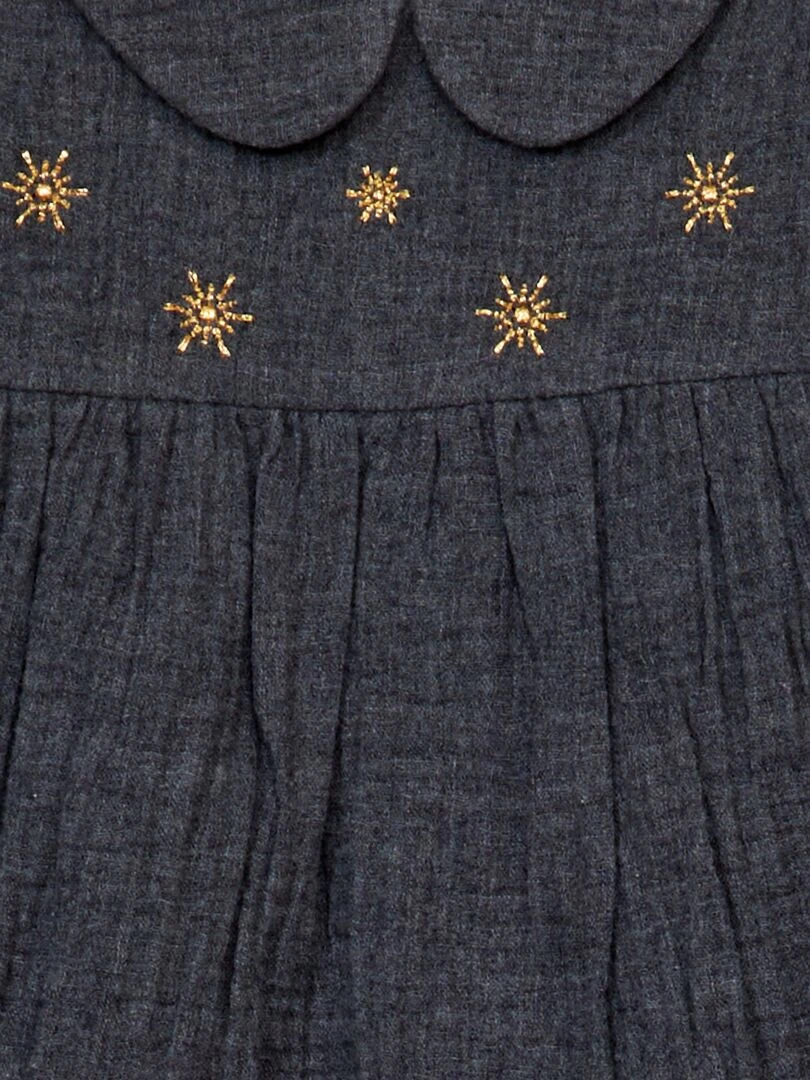 Robe en flanelle Gris