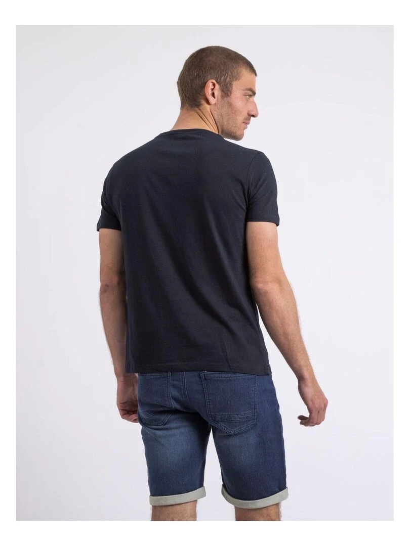 T shirt col rond NALUPIRI Bleu marine