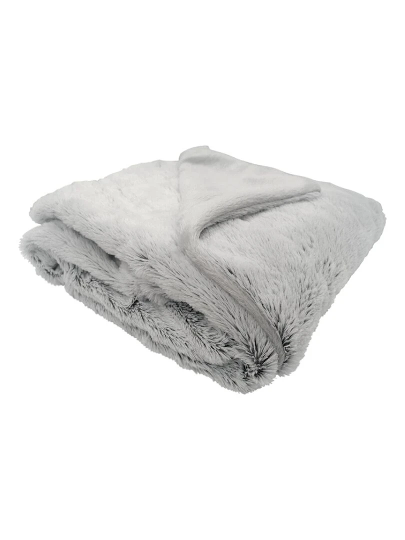 Couverture snow doublée Microdoux Gris souris