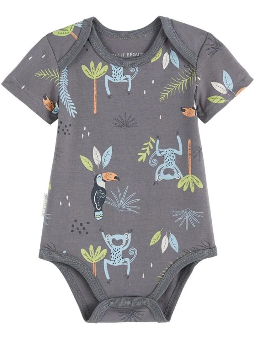 Lot de 2 bodies bébé manches courtes Aloha Havana   Bleu