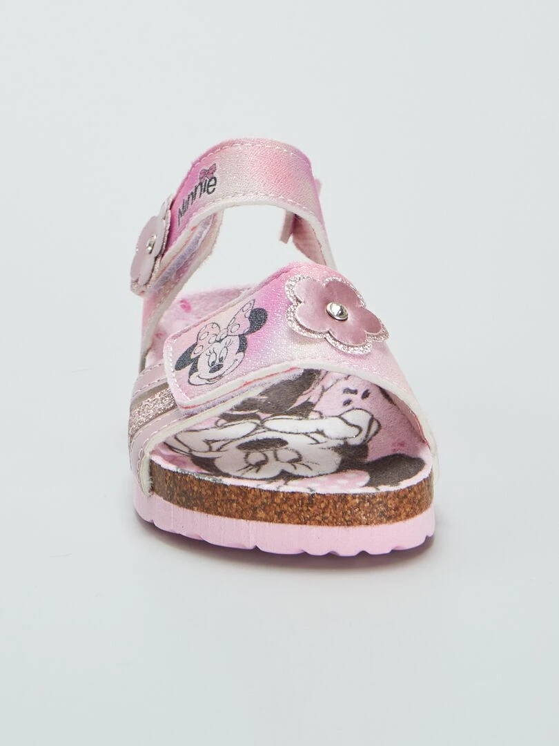 Sandales à scratchs 'Minnie'   Rose