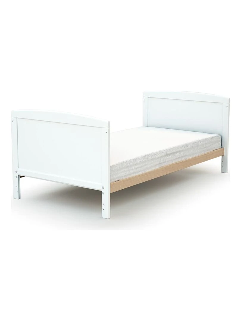 AT4 Lit bébé évolutif ESSENTIEL en bois Blanc Marron