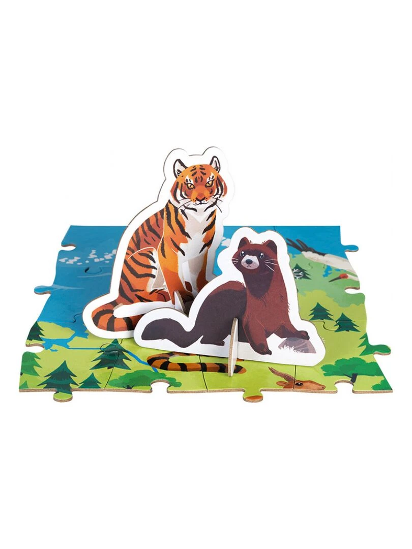 Puzzle Éducatif Géant Les Animaux Menacés (200 Pièces)   N/A