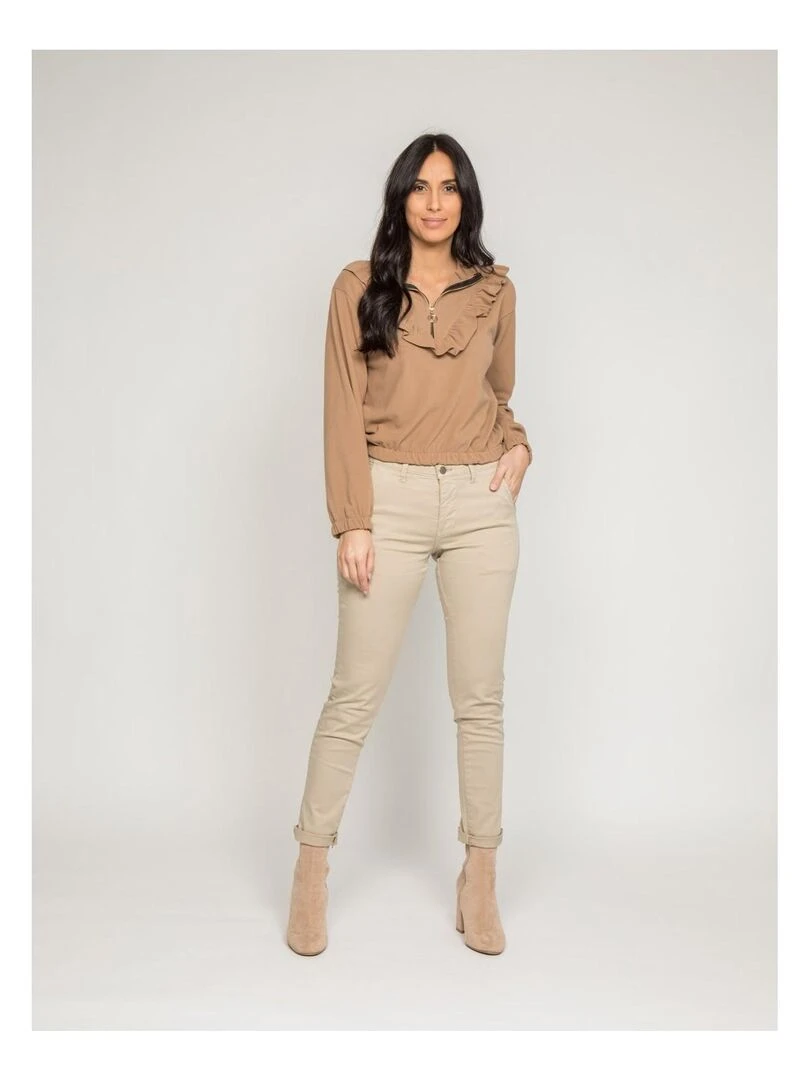 Pantalon chino slim ETERBERK   Beige