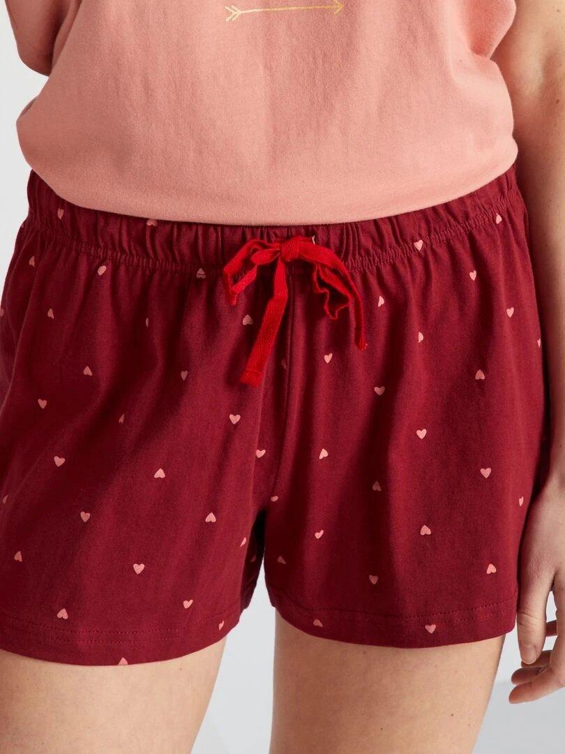 Ensemble de pyjama Love   2 pièces   Rose