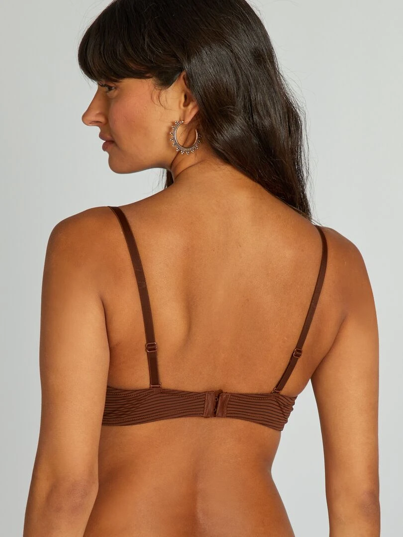 Soutien gorge bretelles amovibles Marron