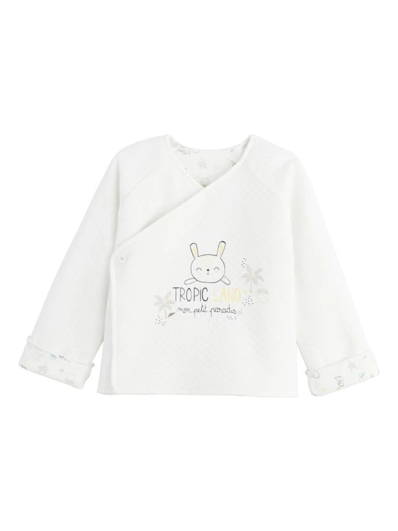 Gilet bébé mixte Tropicland Ecru