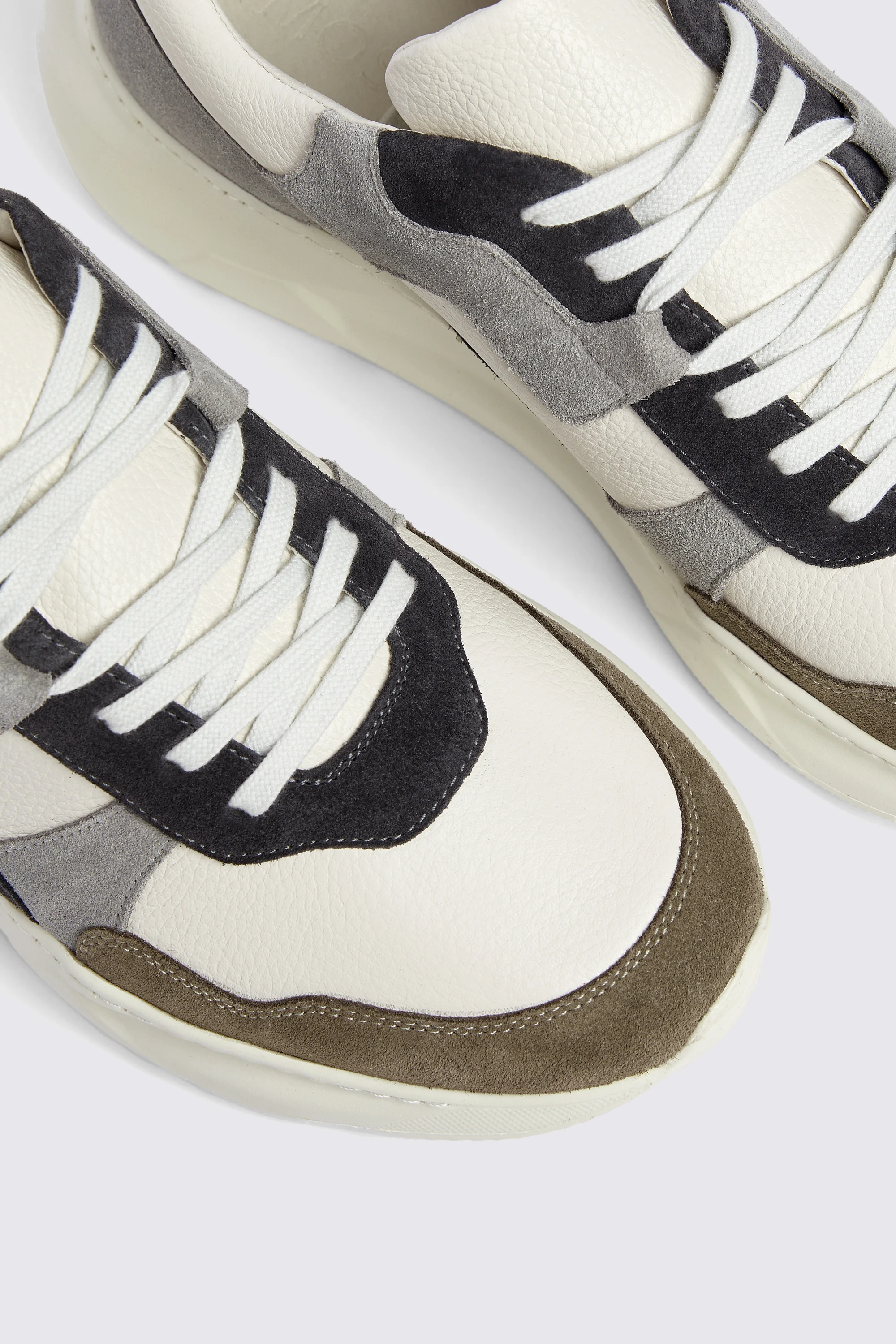 Brighton Grey & Khaki Chunky Trainers   Buy Online at Moss