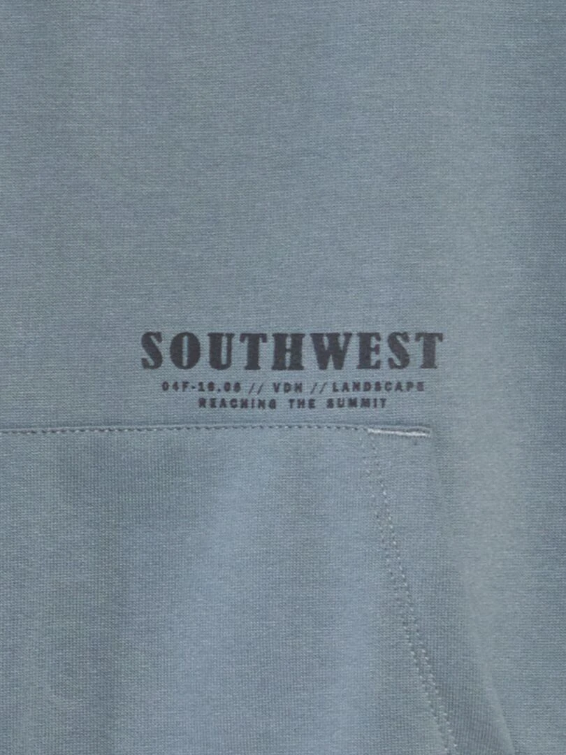 Sweat à col montant imprimé 'Nevada' Bleu