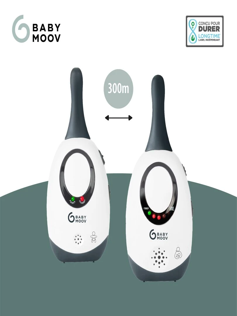 Babyphone Audio 300m simply Care Babymoov   Blanc