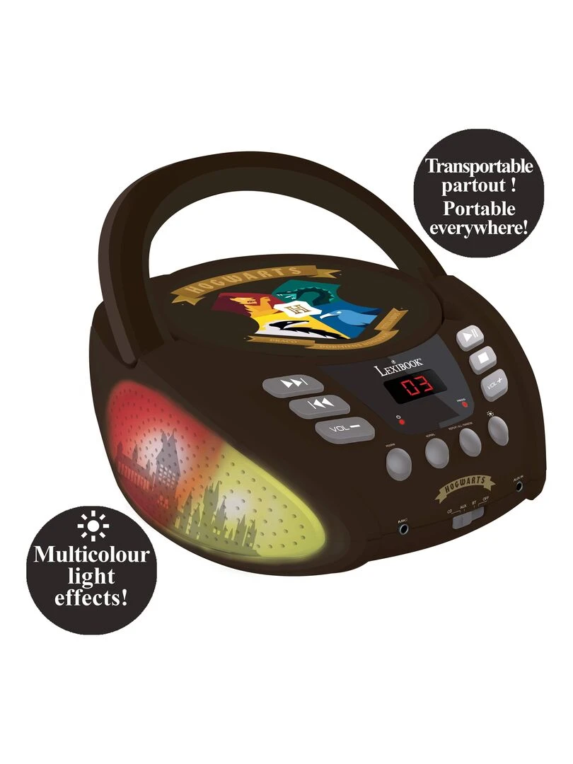 Lecteur Cd Bluetooth Harry Potter Avec Effets Lumineux   N/A