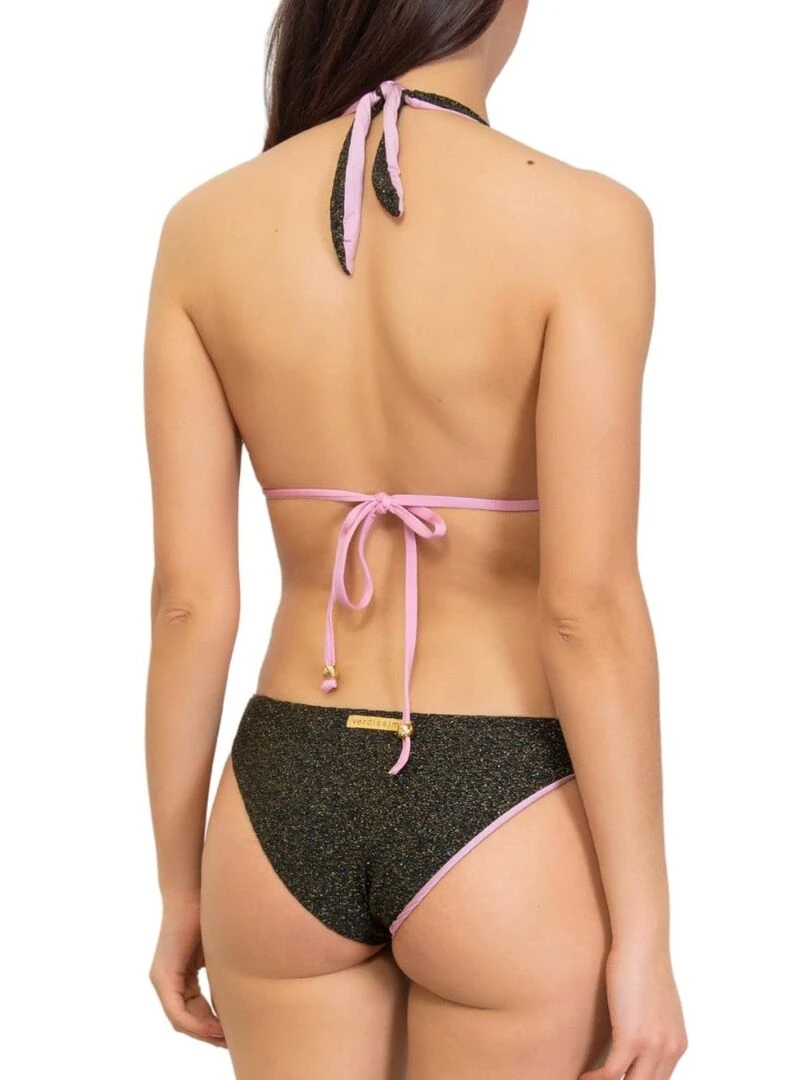 Maillot de bain 1 pièce pailleté Shine Noir