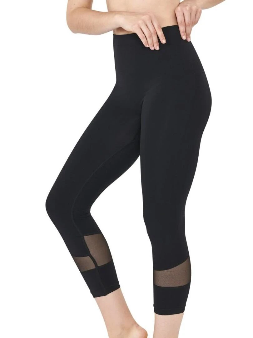Legging minceur résille Cellutex pour femme   Noir