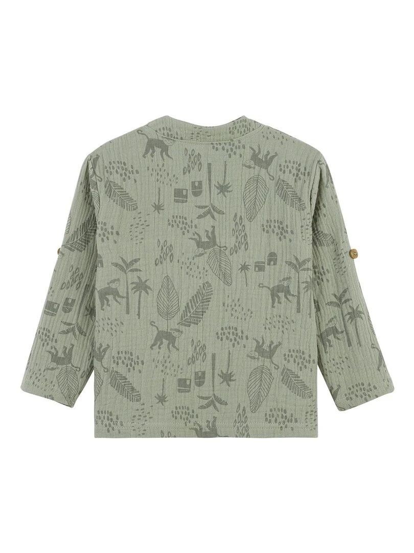 Chemise bébé en gaze de coton Gao Kaki