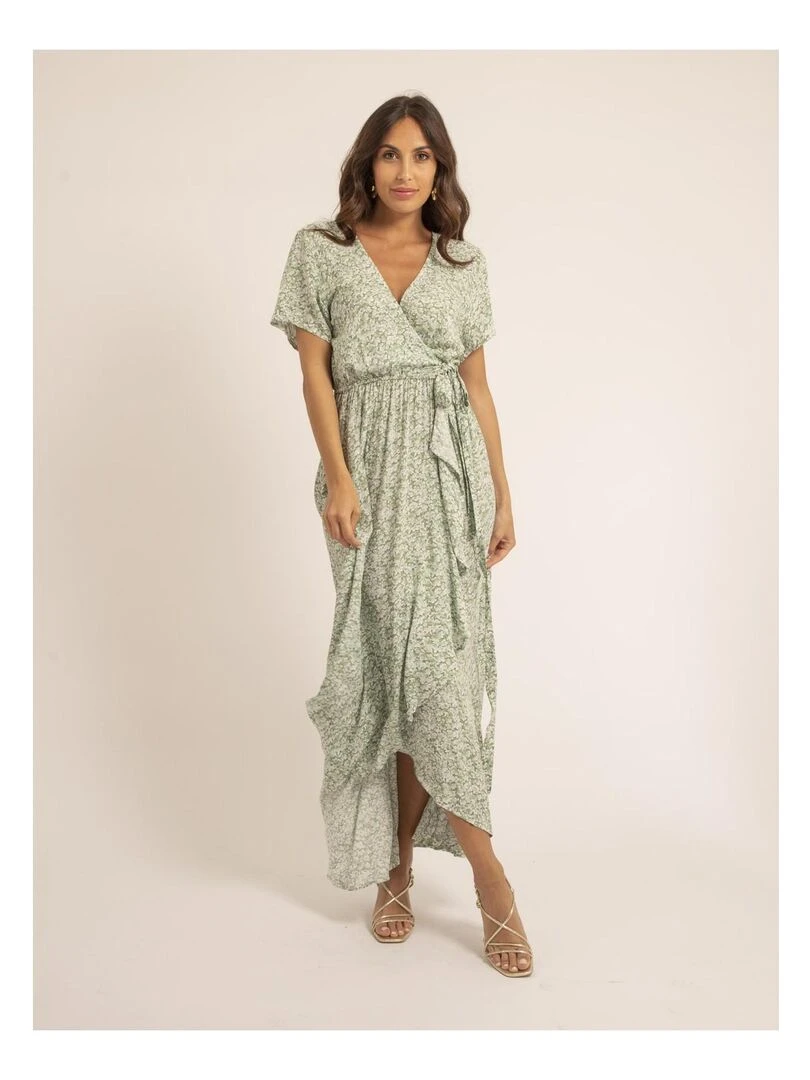 Robe longue motifs IGAELLE Vert