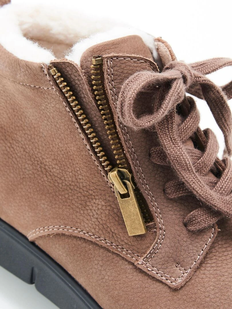Bottillons à lacets Thermolactyl   Damart   Taupe