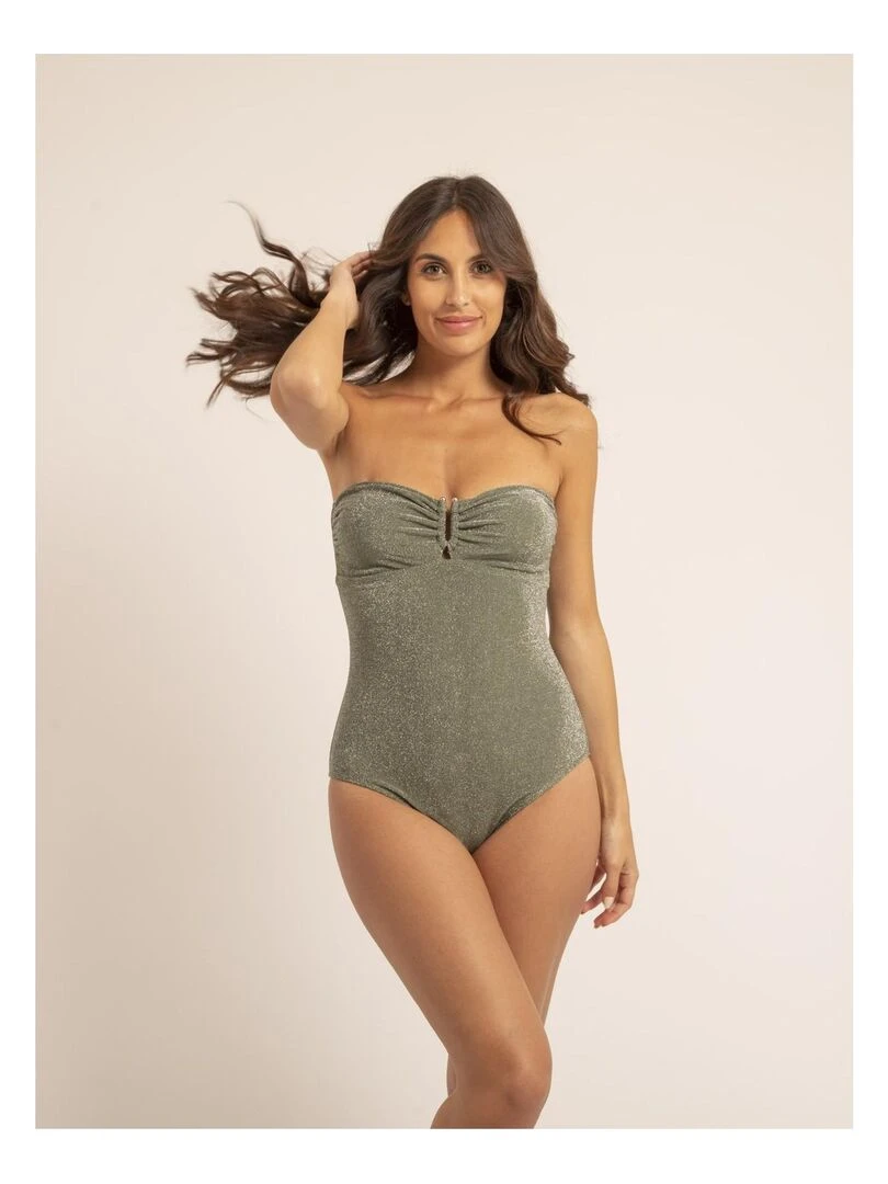 Maillot 1 pièce lurex GELISA Kaki