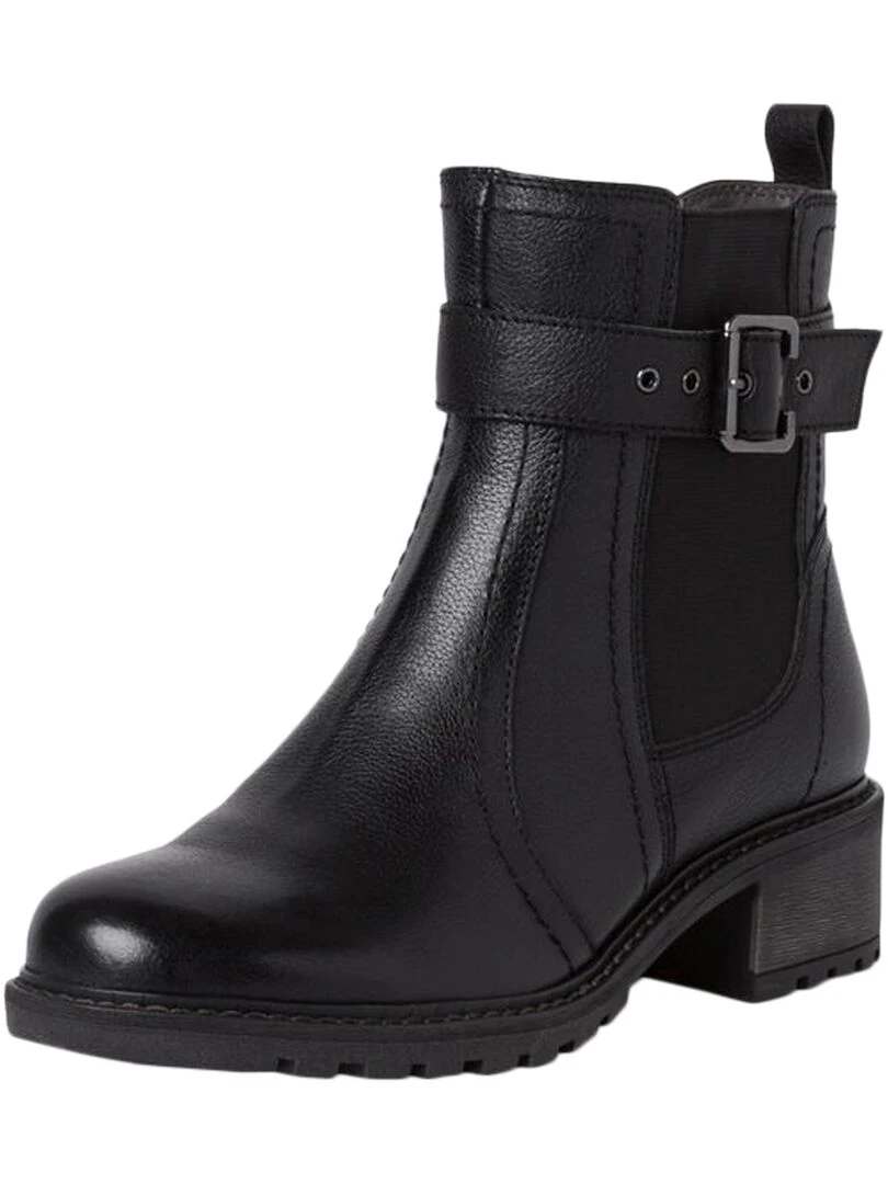 Bottines Cuir Tamaris   Noir