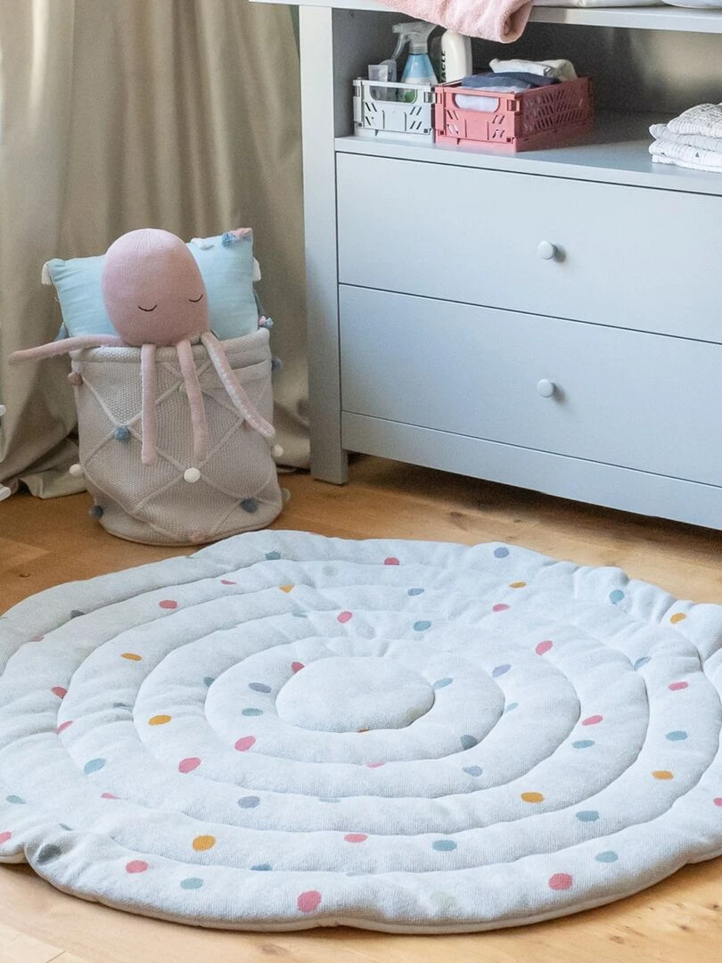 Tapis d’éveil 100% cotton   Gris