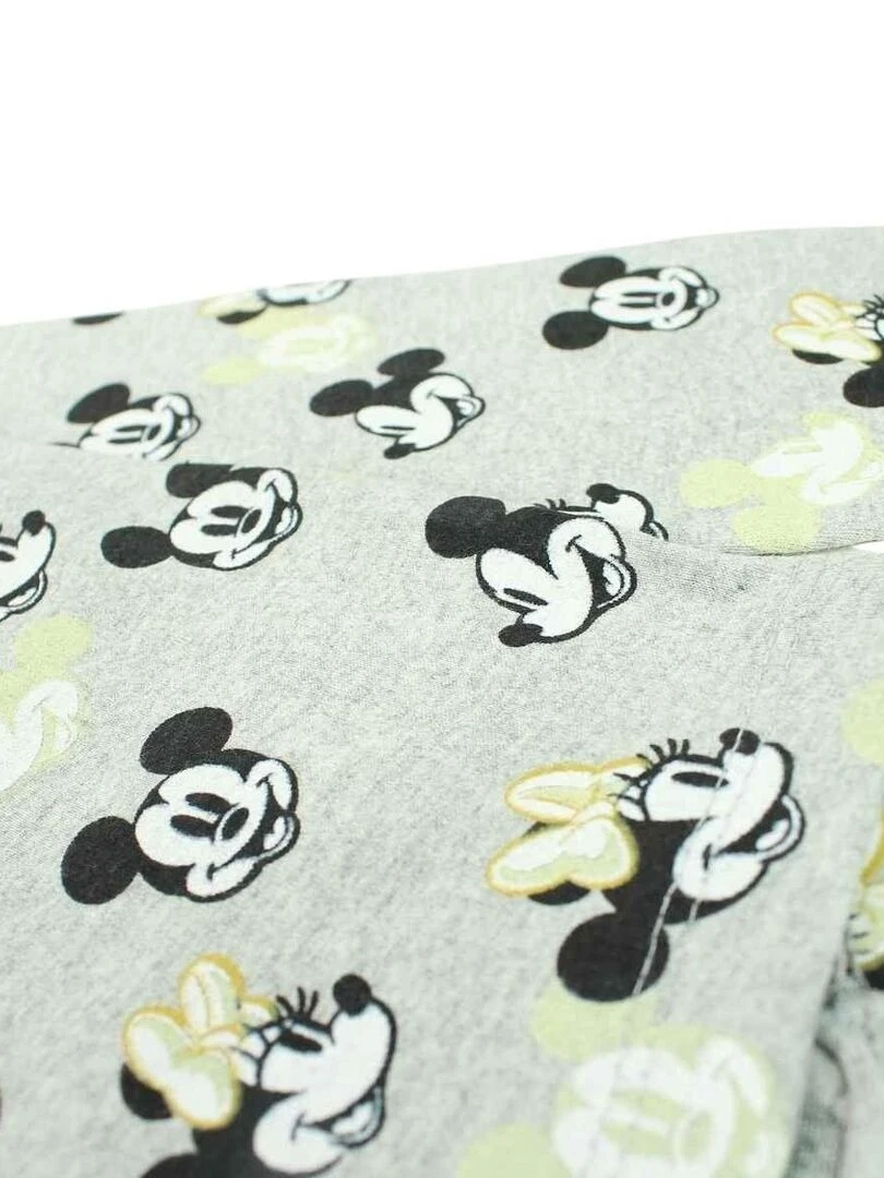 Disney   T shirt fille imprimé Minnie en coton   Gris