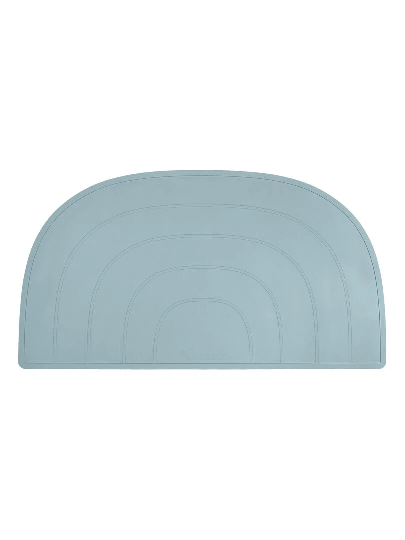 Set de table arc en ciel en silicone Bleu gris