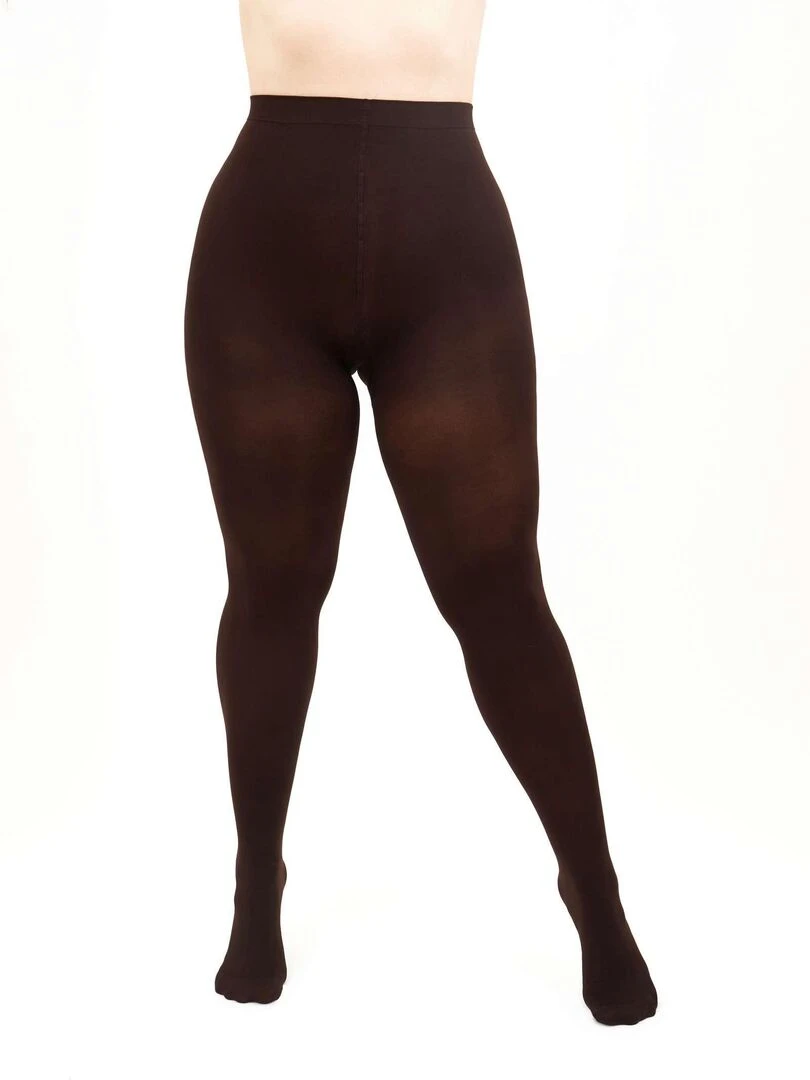 Giulia Positive Micro 3D Collants classiques 70den (grandes tailles) Marron foncé 3XL Marron foncé