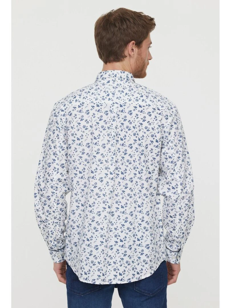 Lee Cooper   Chemise manches longues coton comfort DABA   Blanc