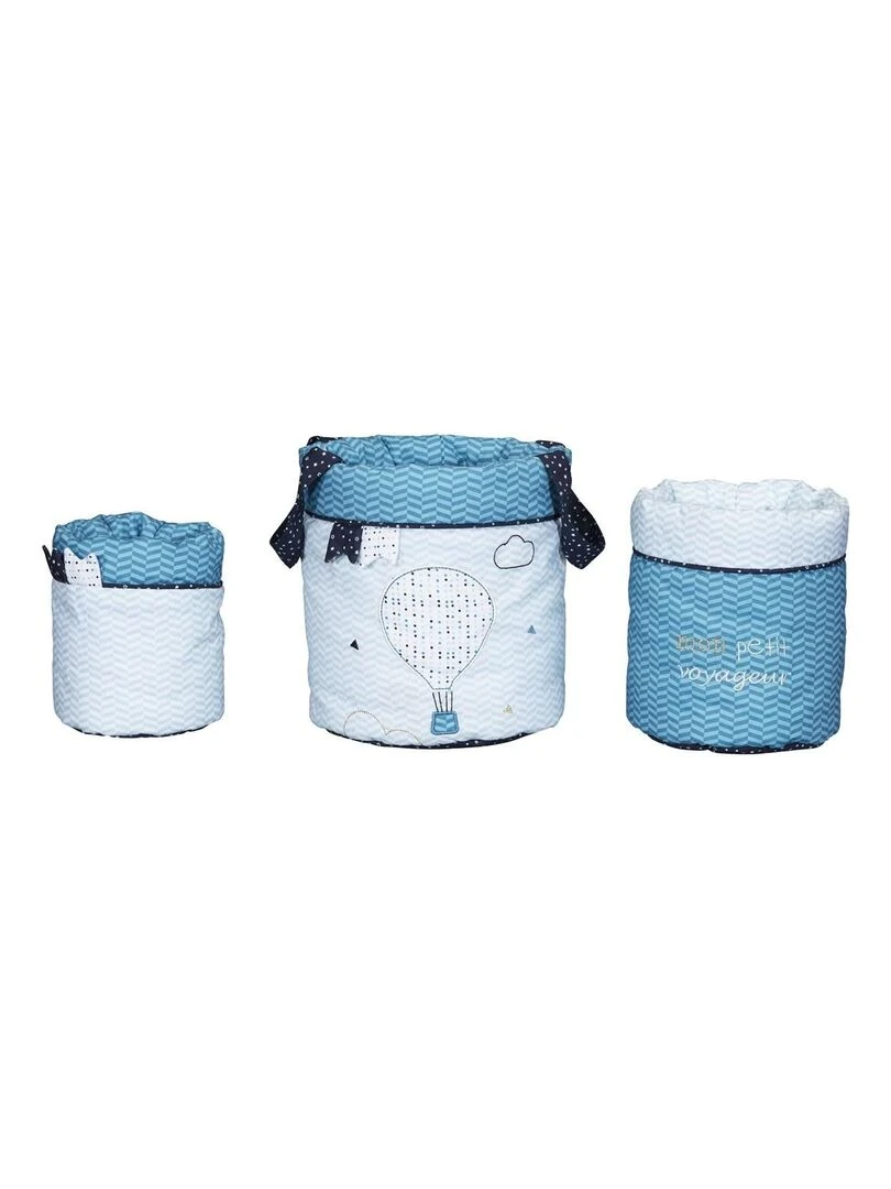 Panière Gigognes en coton Bleu SAUTHON Bleu