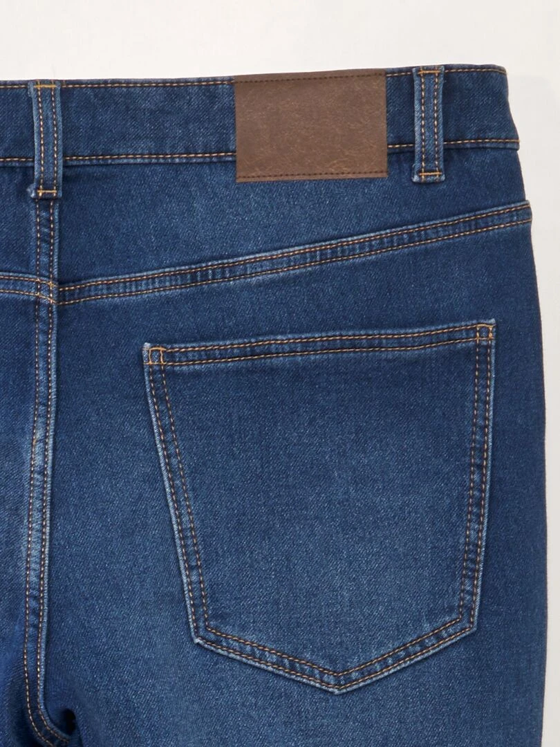 Bermuda slim en jean à 5 poches   Stone