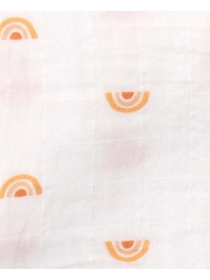 Langes en coton biologique 70x70cm   SAUTHON   Blanc