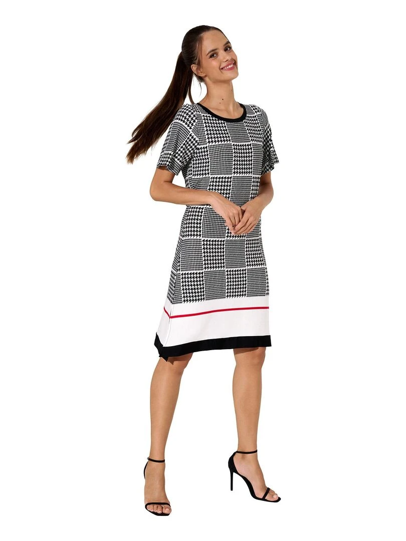 Robe estivale manches courtes Quito   Noir