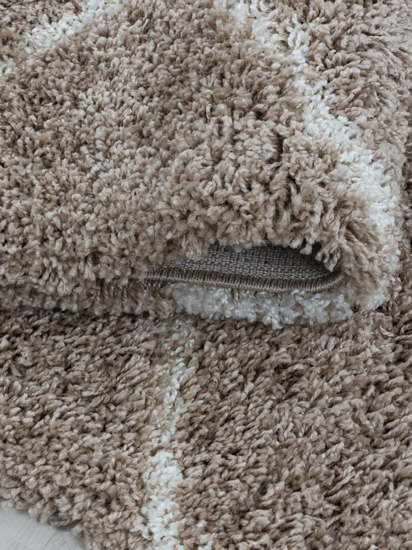Tapis shaggy SCANDINAV A OEKO TEX®   Beige