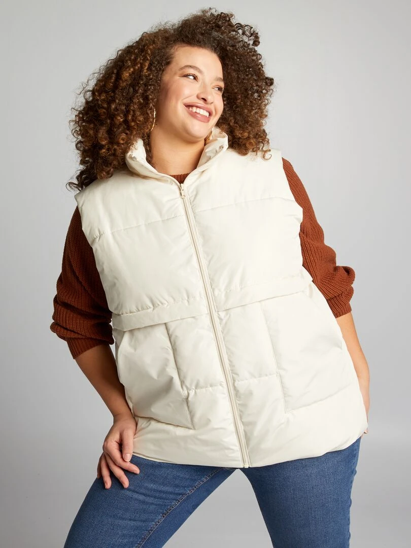 Doudoune sans manches   BEIGE