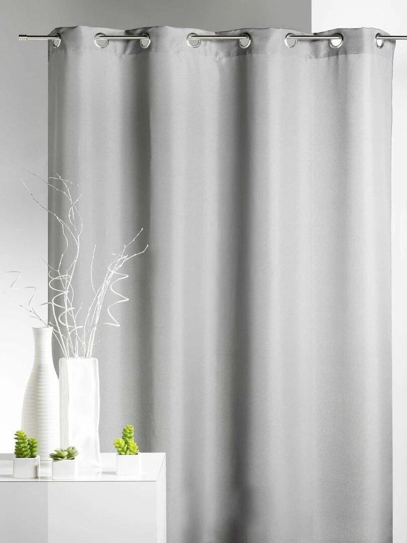 Rideau 80 % Occultant Grande Largeur Argent