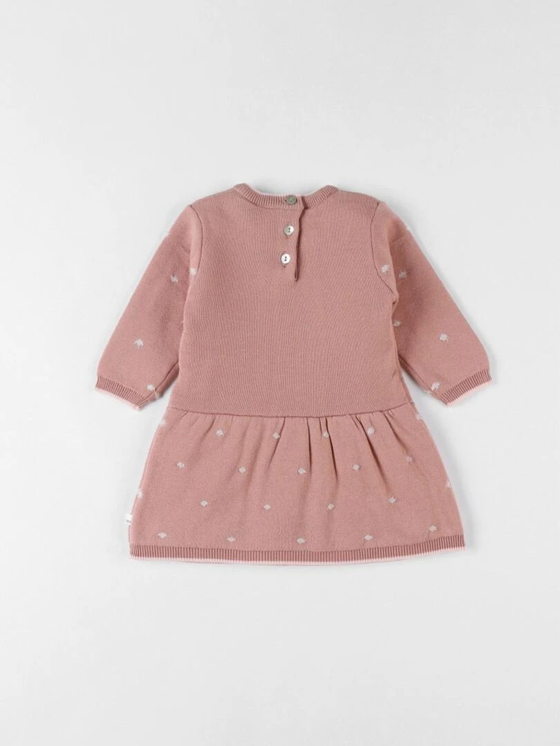 Robe chat tricot  foncé   Noukie's   Rose