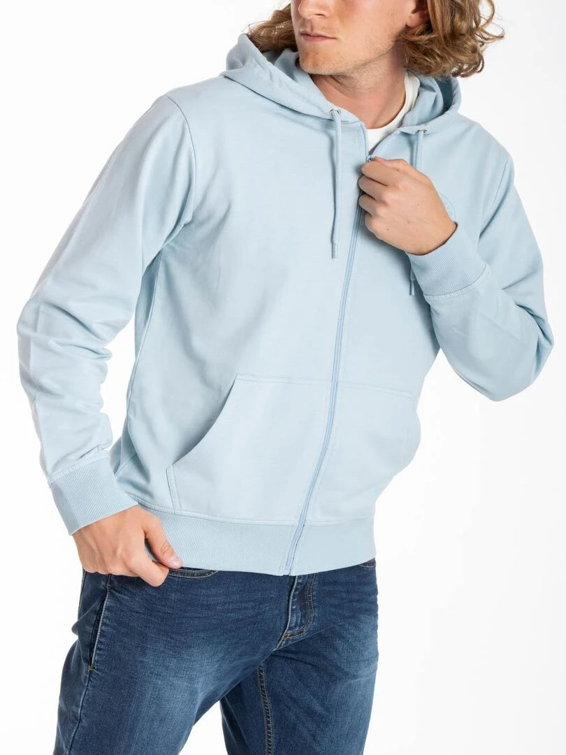 Sweat à capuche zippé MEDERIP 'Rica Lewis'   Bleu ciel