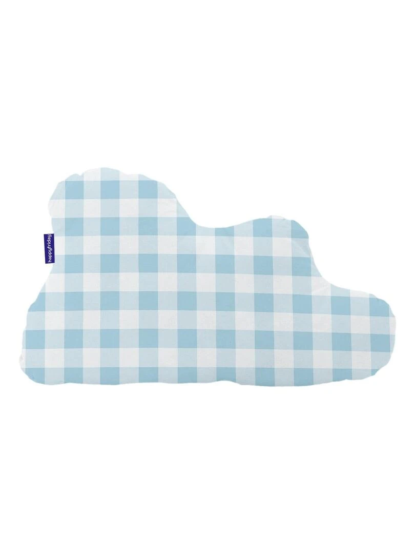 Coussin Vichy "Happyfriday" Bleu