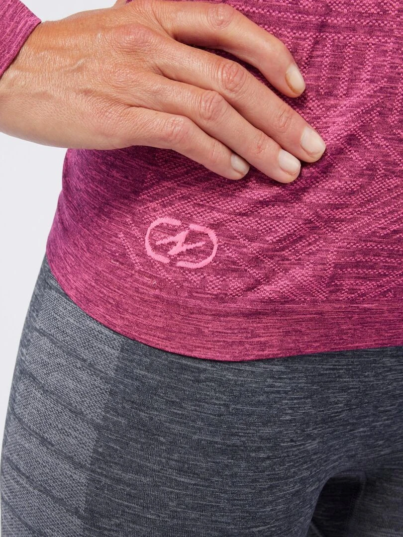 Tee shirt manches longues Dynamic Climatyl DamartSport Rose