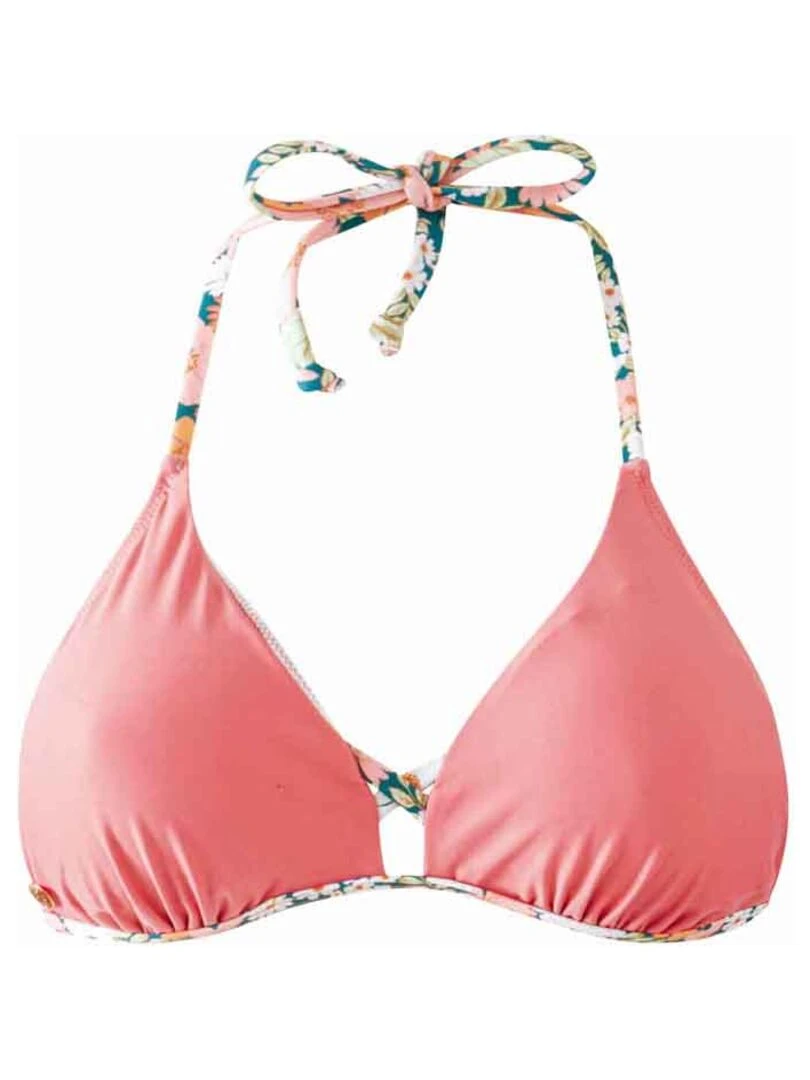 Haut de maillot triangle SIXTIES Brigitte Bardot Bain Rose