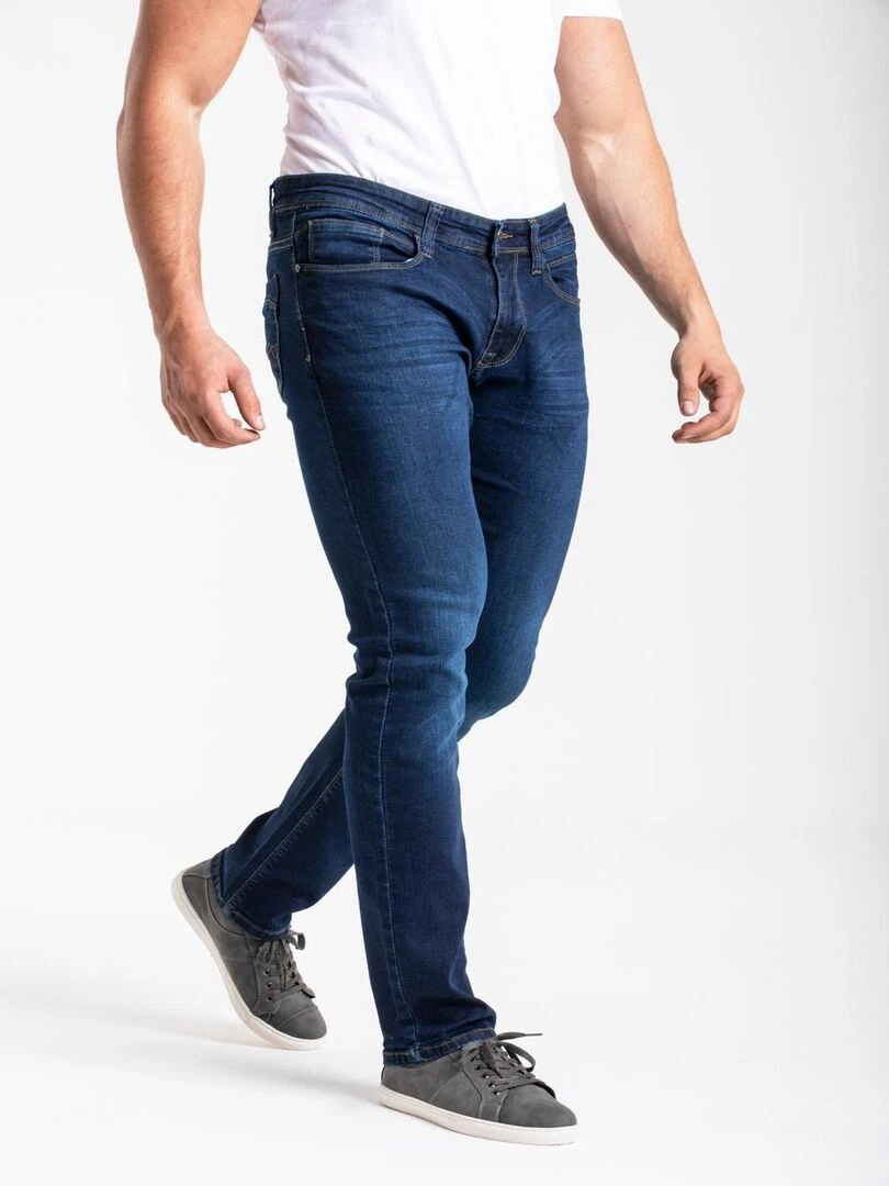 Jeans RL80 stretch Fibreflex® coupe droite ajustée brossé SANCHOS 'Rica Lewis'   Bleu