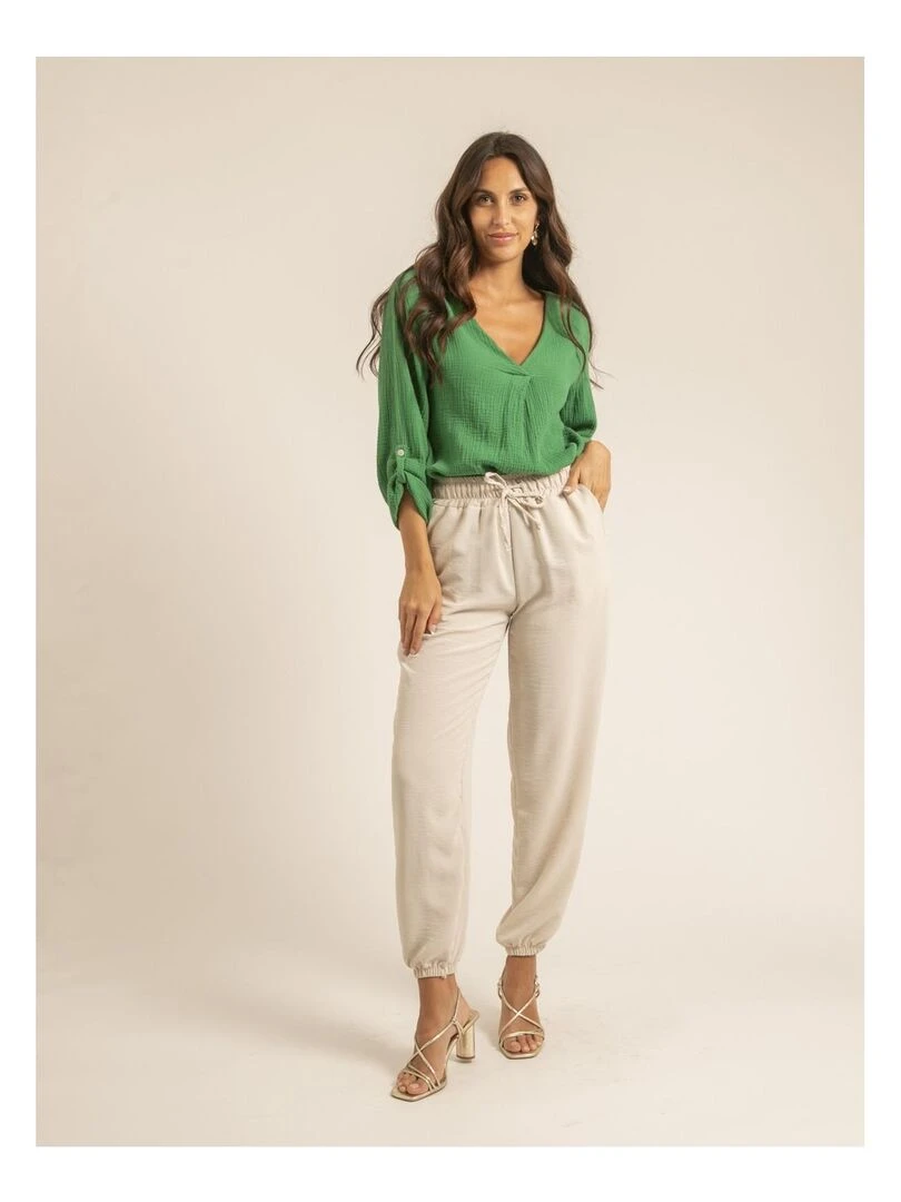 Pantalon EDANIA   Ecru
