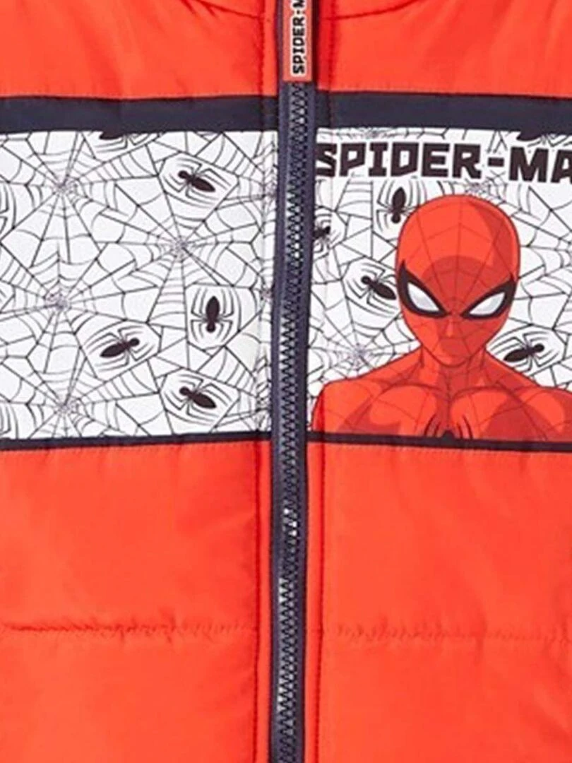 Disney   Parka garçon imprimé Spiderman   Rouge