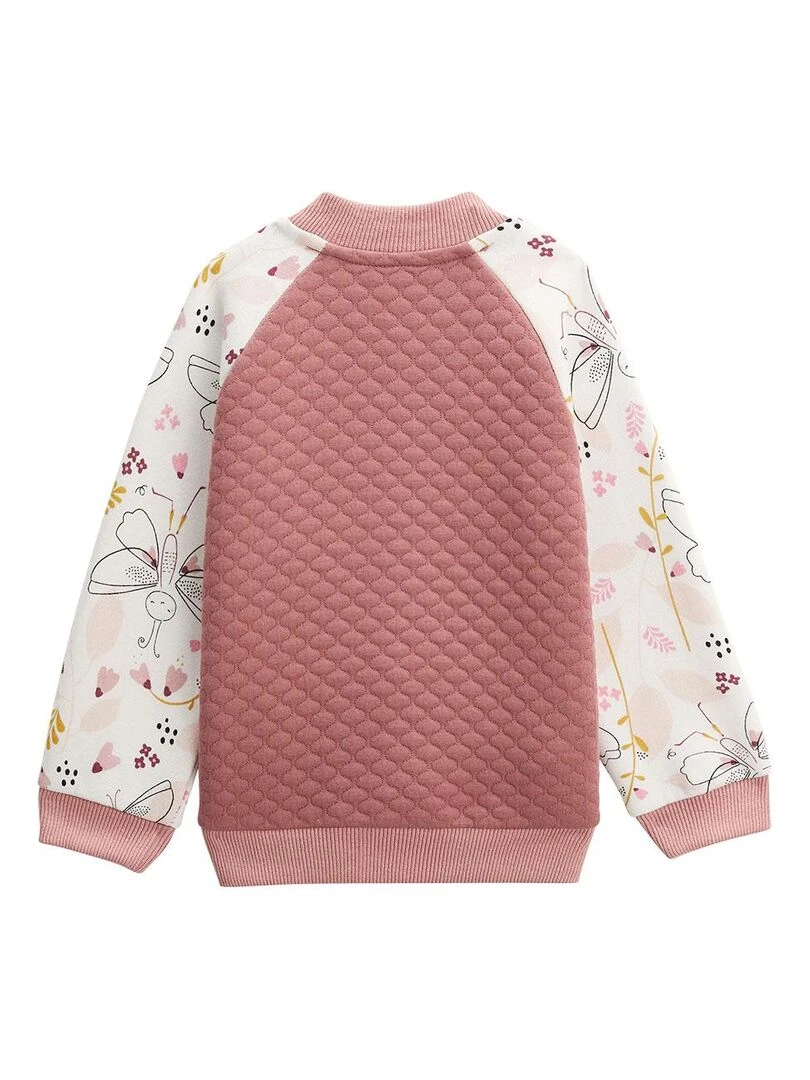 Veste teddy bébé matelassée Elena   Rose
