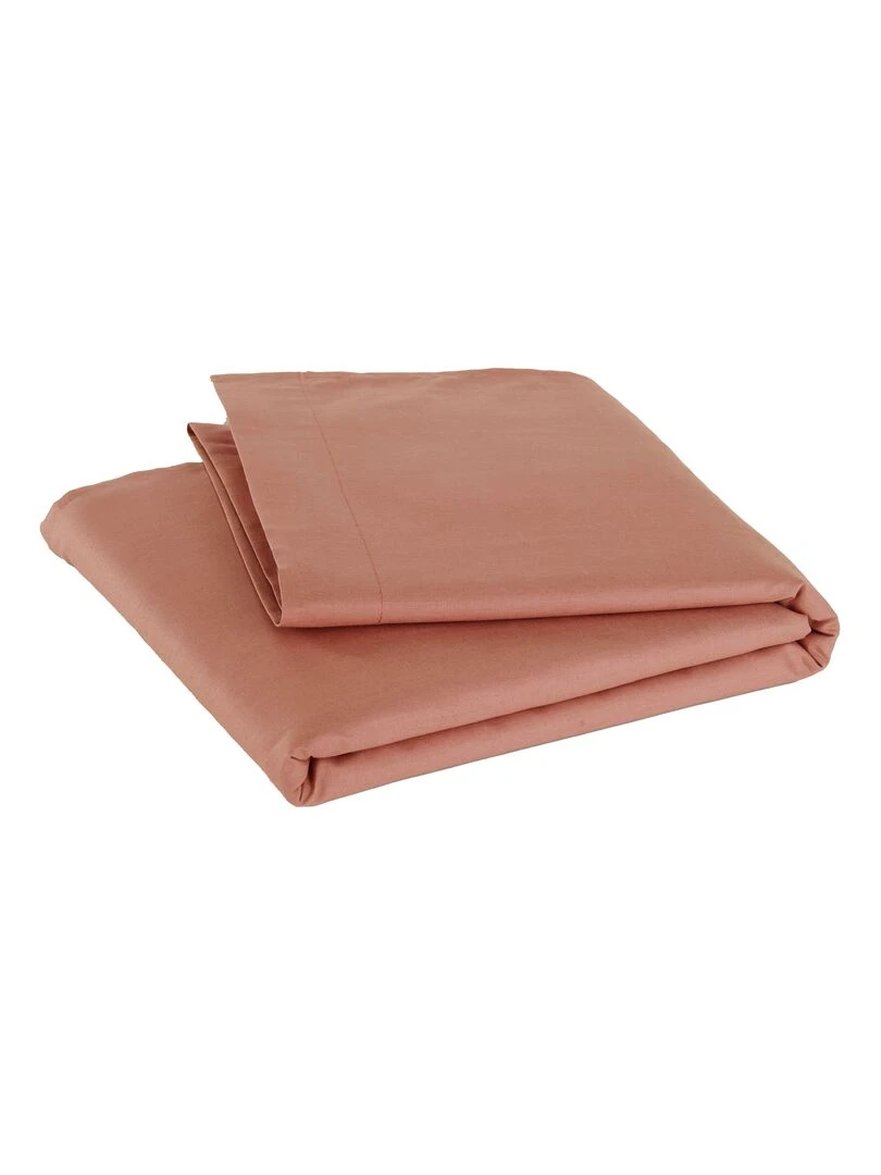 Drap plat pour lit bébé 100% coton Bio 'P'tit Basile' Vieux rose