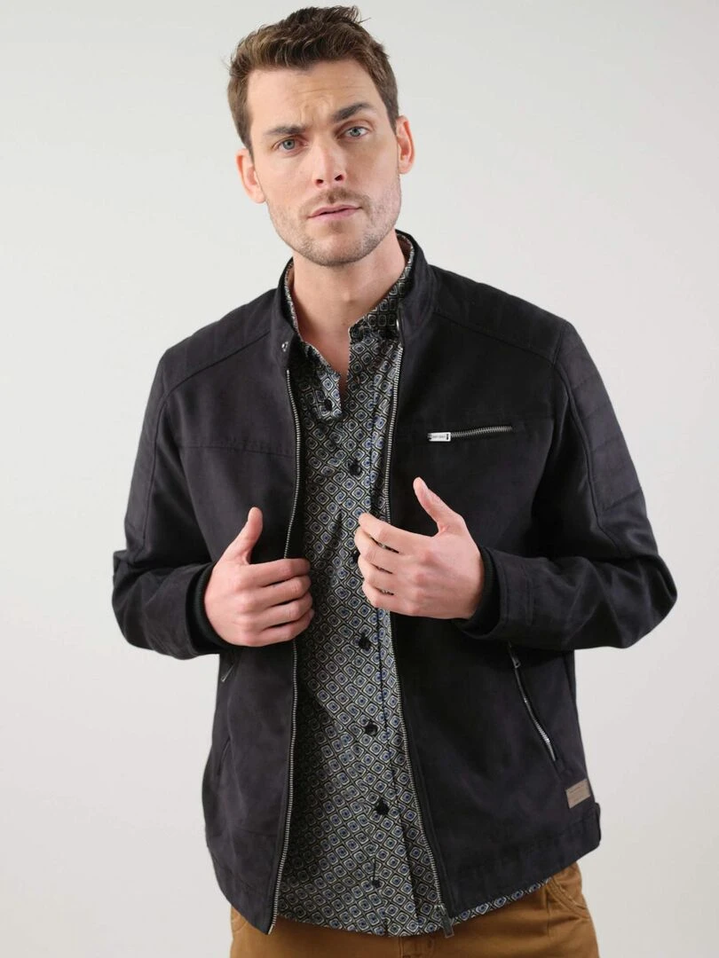 Blouson rock pour homme 'Deeluxe' Noir