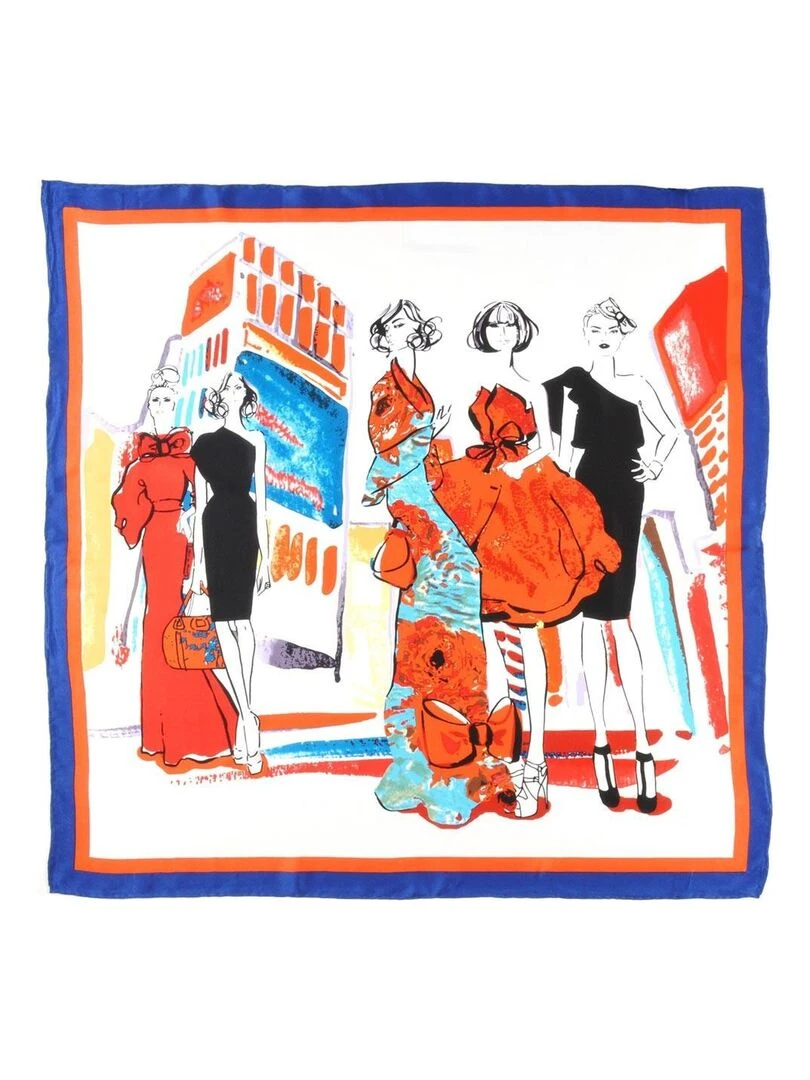 Carré de soie Premium Modeuses Orange