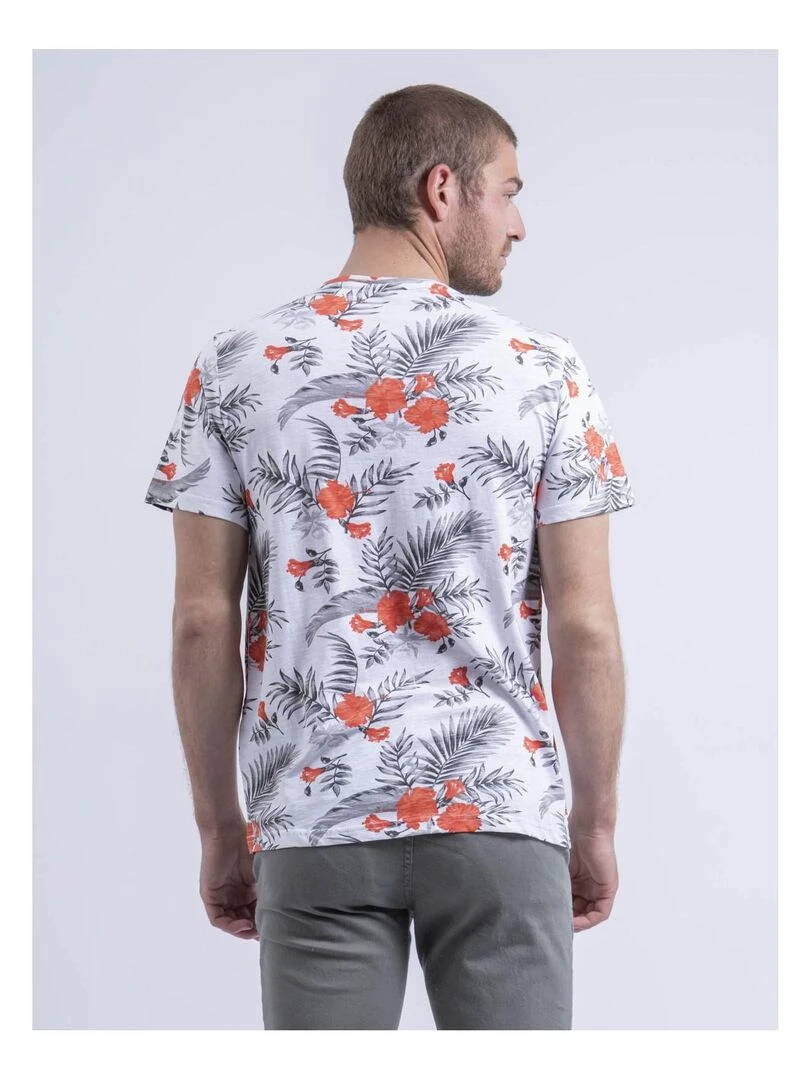 T shirt col rond NIRITIX Orange corail