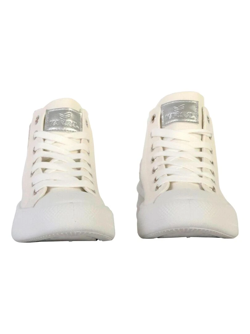 Basket Montante à Lacets Kaporal Camelia   Blanc